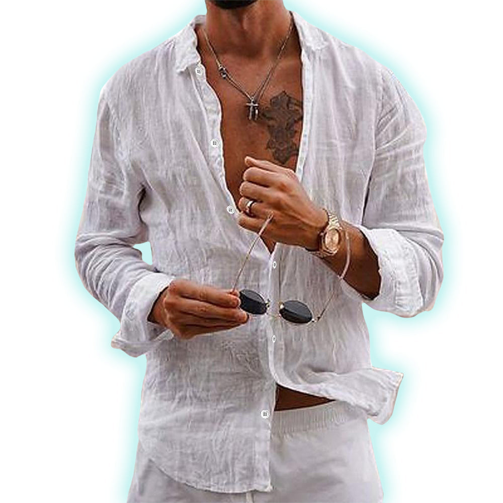 Anderson Linen Shirt, Buy One Get One Free for $32 (Limited Time Offer).