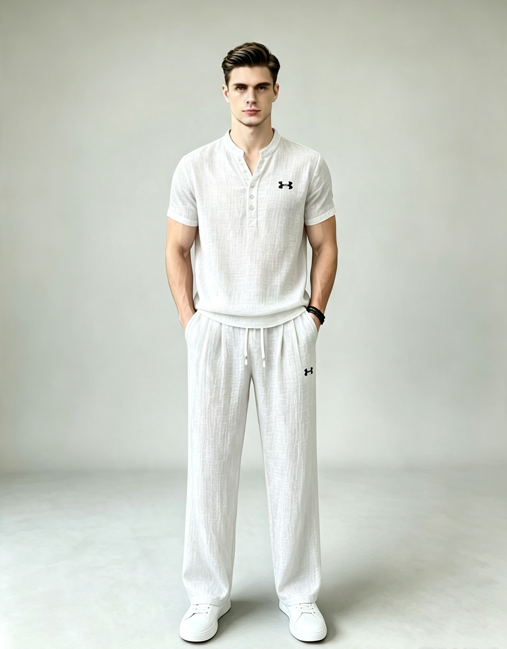 Men’s Summer Linen Matching Set