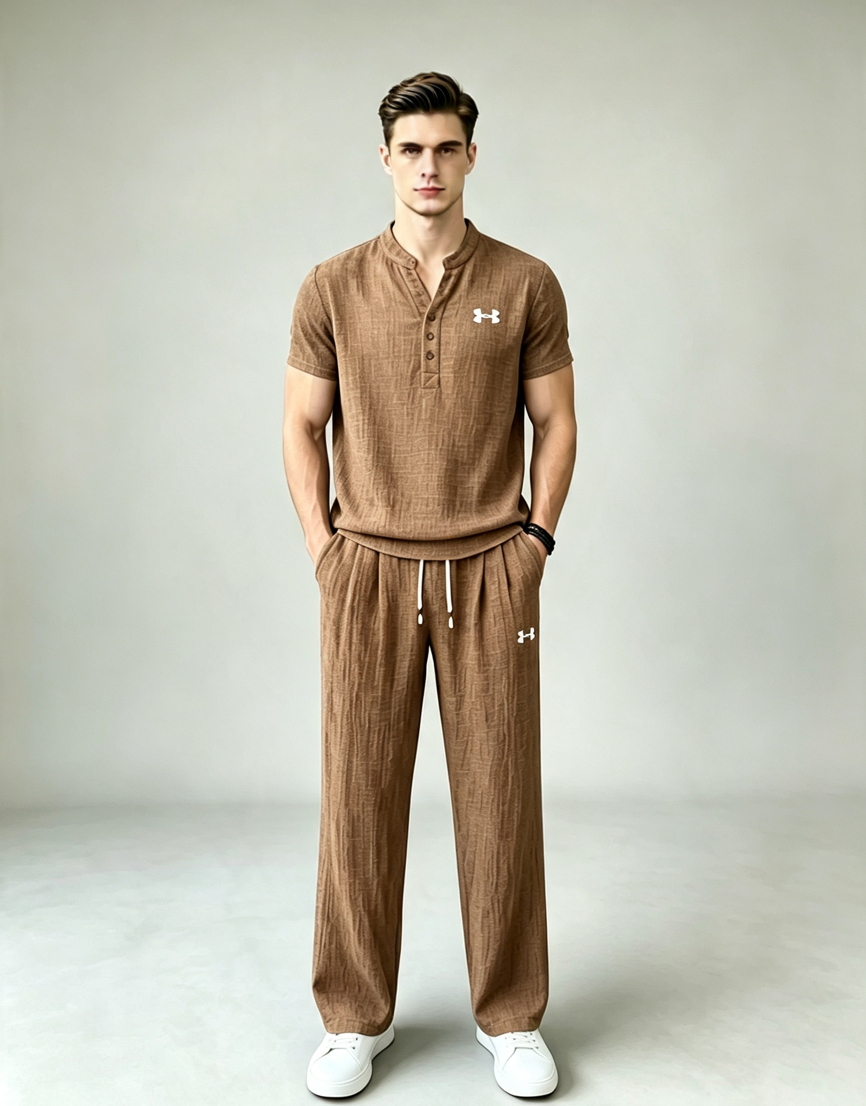 Men’s Summer Linen Matching Set
