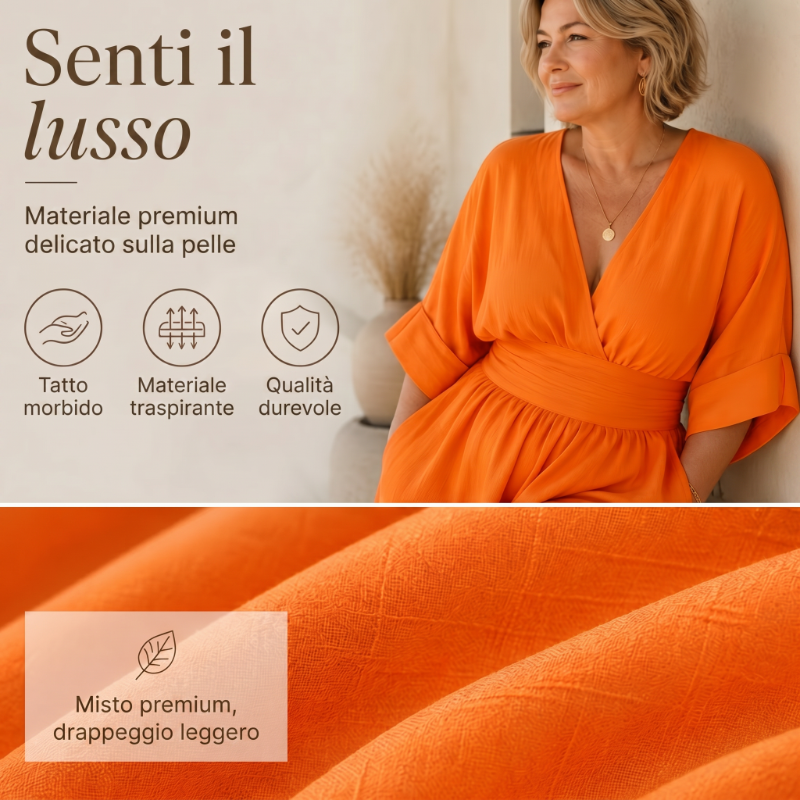 Women's V-neck jumpsuit