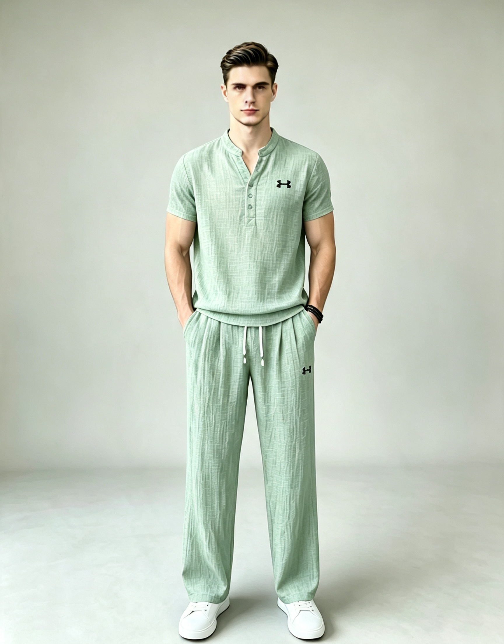 Men’s Summer Linen Matching Set