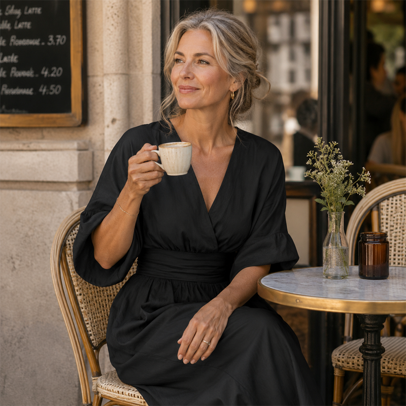 Women's V-neck jumpsuit