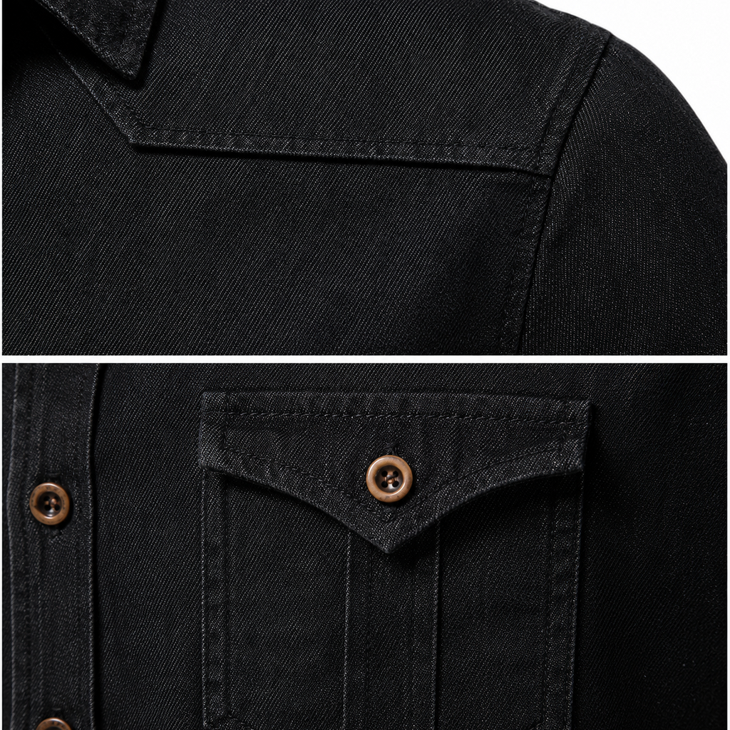 Cotton denim shirt: specially designed for men