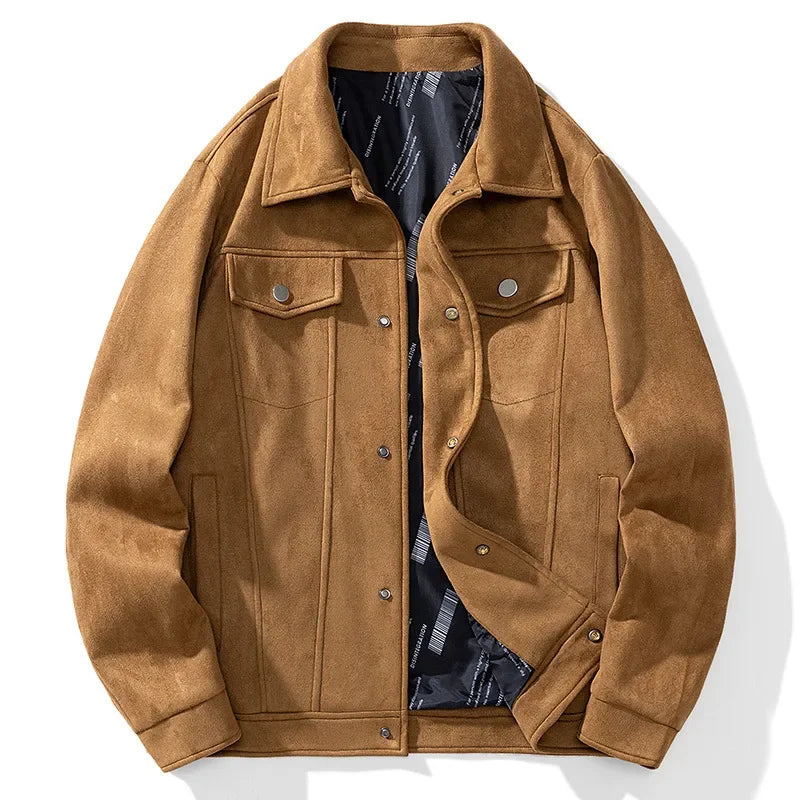 Santino Suede Trucker Jacket