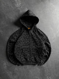 LEOPARD ZIPPER HOODIE