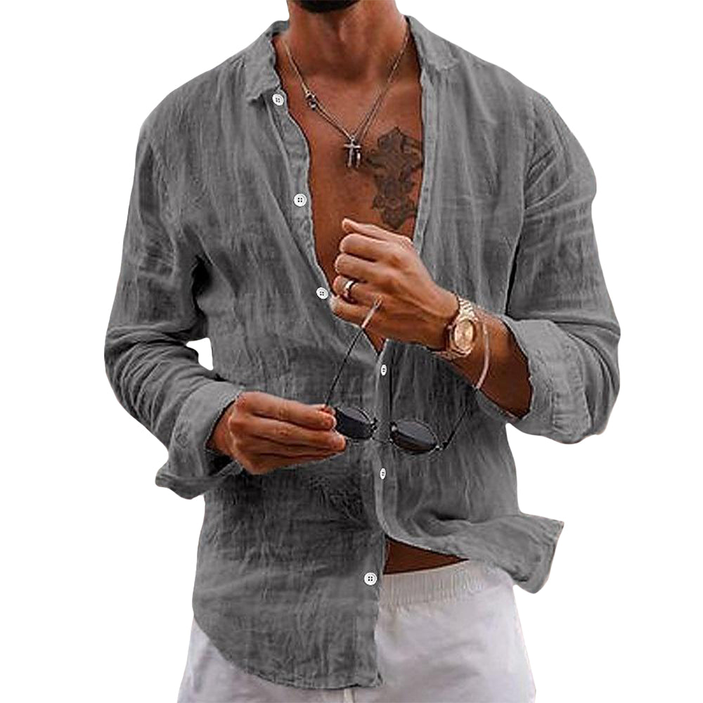Anderson Linen Shirt, Buy One Get One Free for $32 (Limited Time Offer).